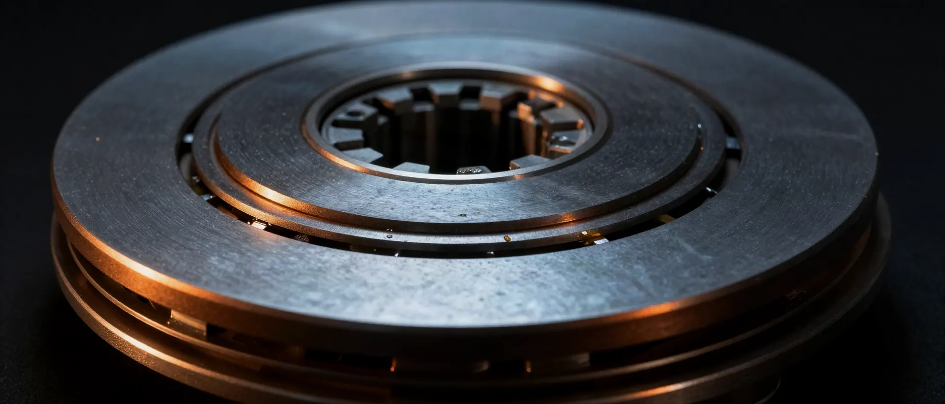 Lamellenpaket eines Sperrdifferentials mit Ölfilm an den Kanten